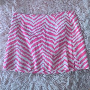 Lily Pulitzer Pink Zebra Print Skirt!!